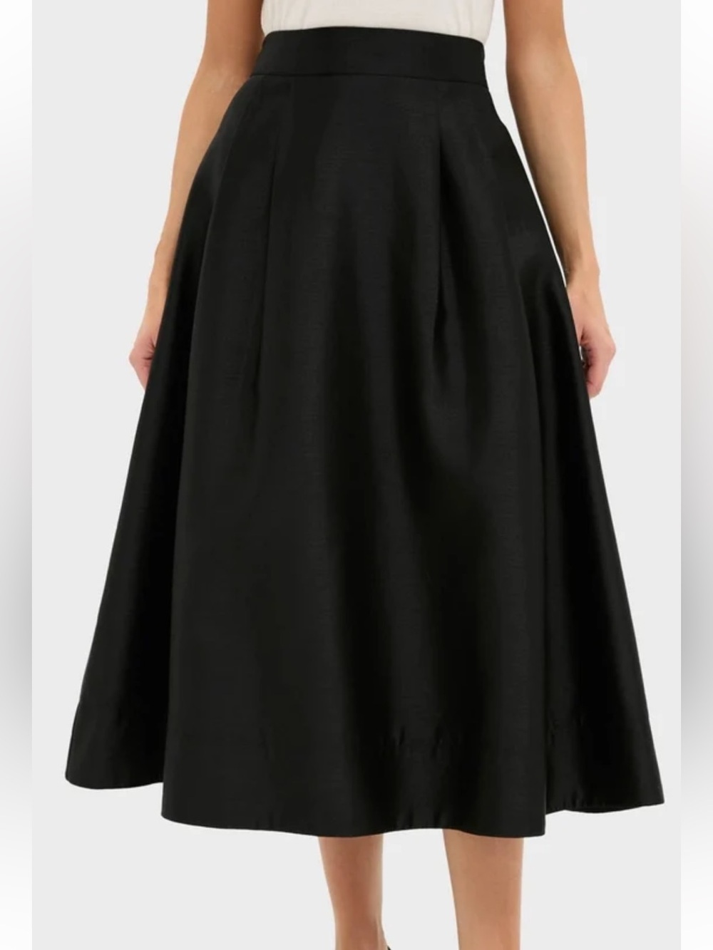 Tuckernuck Black Dupioni Kendall Skirt